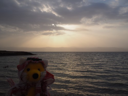 Sonnenuntergang am Toten Meer 