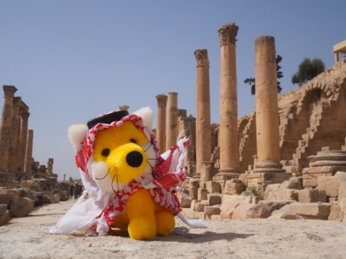 Jerash, griechisch römisch, hufalt